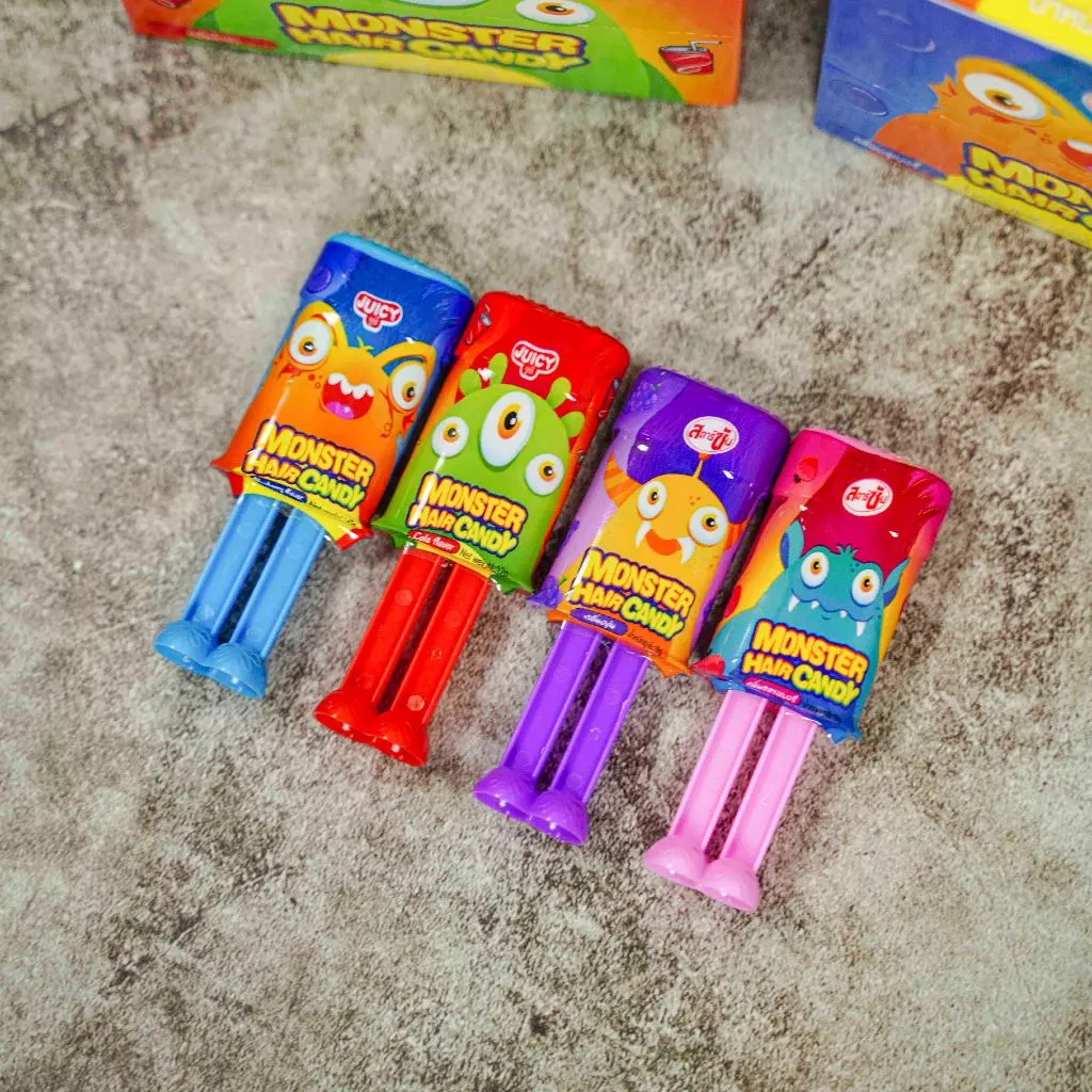 Magic Hair Candy (เยลลี่วุ้นคาราจีแนน) 1 กล่อง 12 ชิ้น